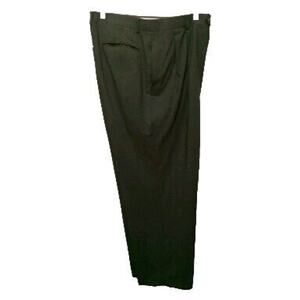Men's Brownish Olive Green 100% Wool Tailored Dress Pants Academia Preppy Punk